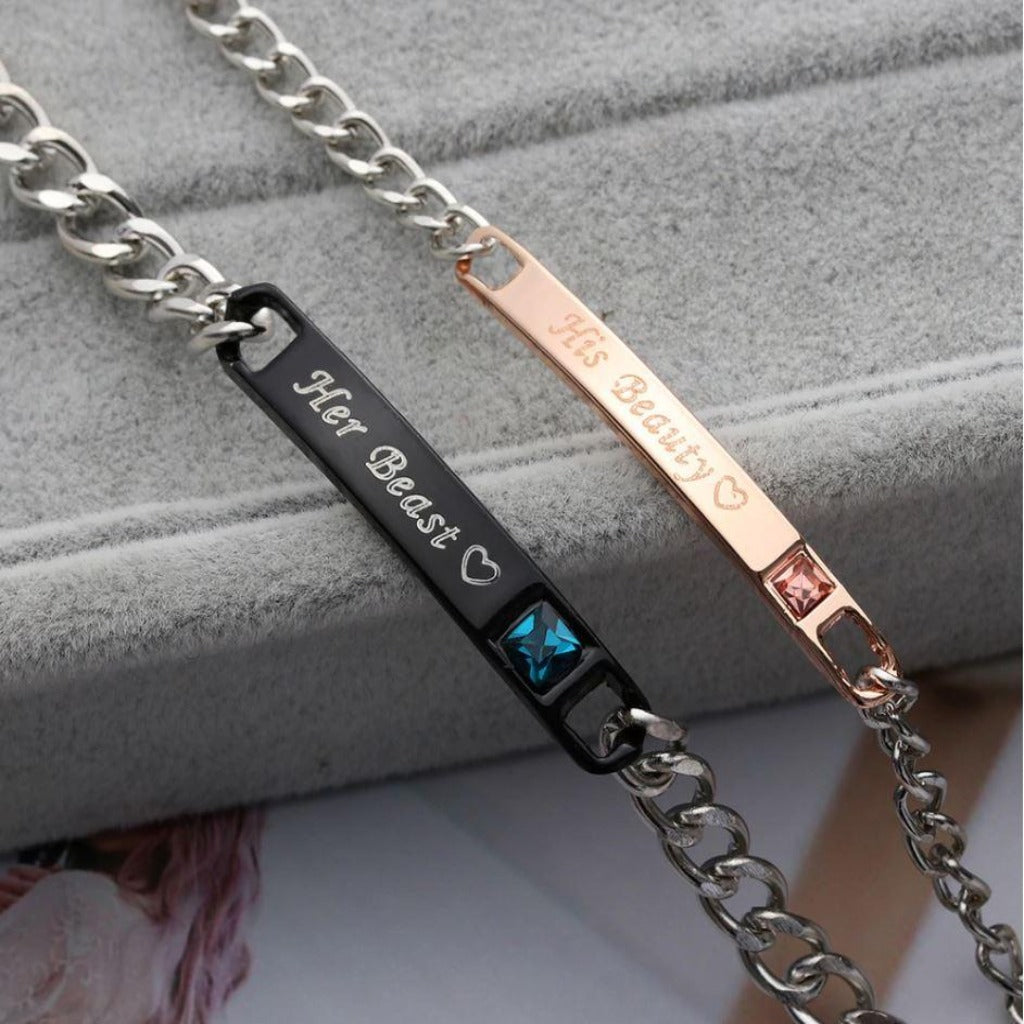 His/Hers Couple Bracelets - Riviera Couture